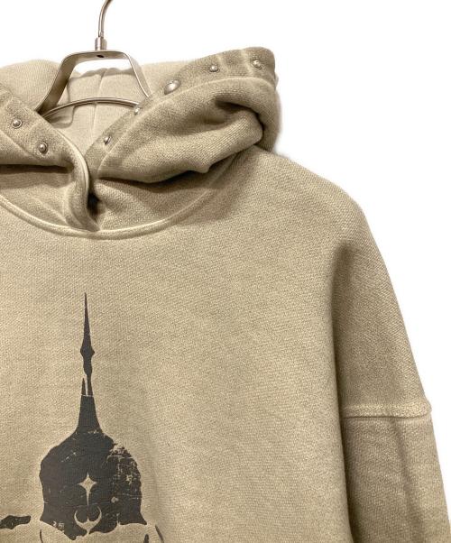 THUG CLUB（サグ クラブ）THUG CLUB (サグ クラブ) Peace Stud Hoodie ベージュ サイズ:3の古着・服飾アイテム