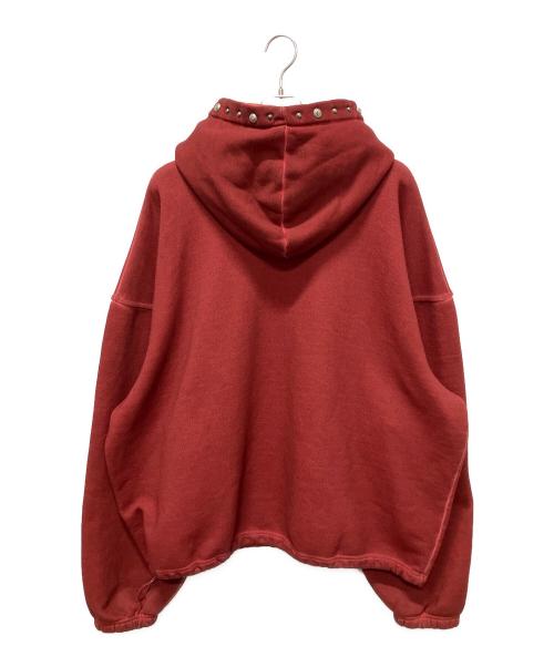 THUG CLUB（サグ クラブ）THUG CLUB (サグ クラブ) Peace Stud Hoodie レッド サイズ:4の古着・服飾アイテム