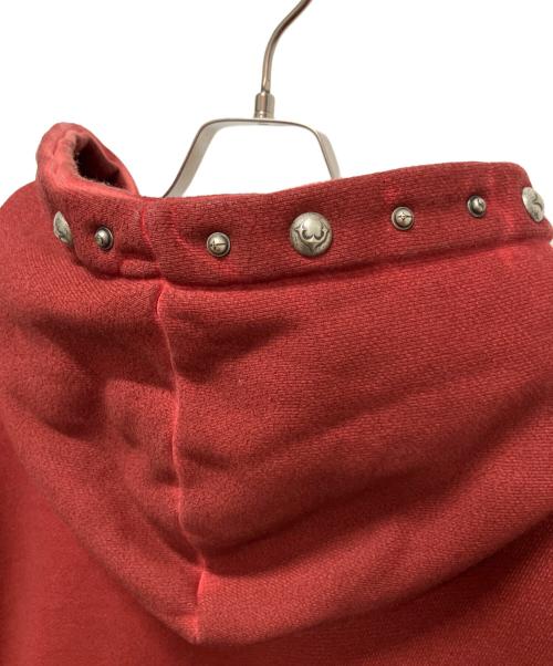 THUG CLUB（サグ クラブ）THUG CLUB (サグ クラブ) Peace Stud Hoodie レッド サイズ:4の古着・服飾アイテム