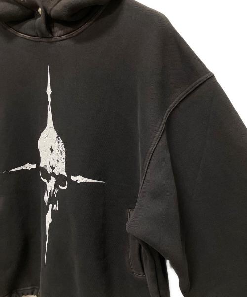 THUG CLUB（サグ クラブ）THUG CLUB (サグ クラブ) Peace Stud Hoodie ブラック サイズ:2の古着・服飾アイテム
