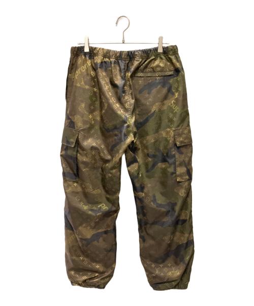 LOUIS VUITTON（ルイ ヴィトン）LOUIS VUITTON (ルイ ヴィトン) SUPREME (シュプリーム) Louis Vuitton × Supreme Camo Cargo Pant カーキ サイズ:44の古着・服飾アイテム