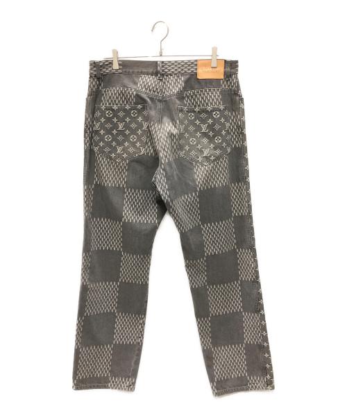 LOUIS VUITTON（ルイ ヴィトン）LOUIS VUITTON (ルイ ヴィトン) Louis Vuitton x Nigo 2020 Straight-Leg Jeans グレー サイズ:34の古着・服飾アイテム