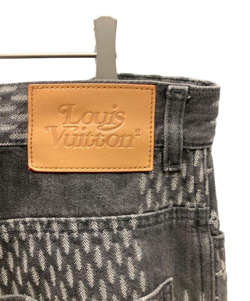 LOUIS VUITTON（ルイ ヴィトン）LOUIS VUITTON (ルイ ヴィトン) Louis Vuitton x Nigo 2020 Straight-Leg Jeans グレー サイズ:34の古着・服飾アイテム