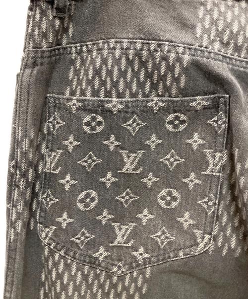 LOUIS VUITTON（ルイ ヴィトン）LOUIS VUITTON (ルイ ヴィトン) Louis Vuitton x Nigo 2020 Straight-Leg Jeans グレー サイズ:34の古着・服飾アイテム
