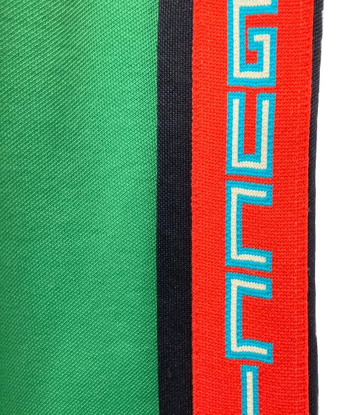 GUCCI（グッチ）GUCCI (グッチ) 18SS サイドライン テクニカル シェリーライントラックパンツ グリーン サイズ:Lの古着・服飾アイテム