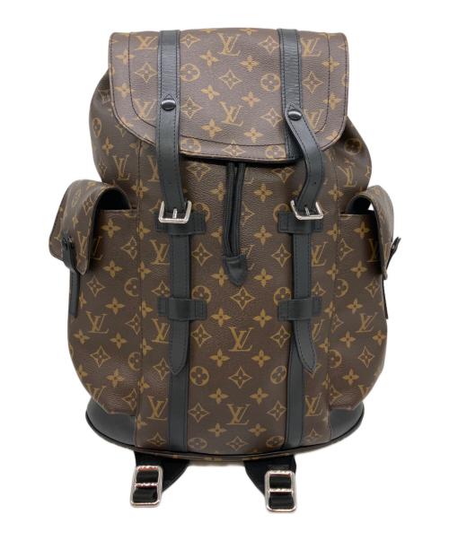 LOUIS VUITTON（ルイ ヴィトン）LOUIS VUITTON (ルイ ヴィトン) クリストファーMM モノグラム・マカサー バックパック M43735 ブラウン サイズ:MMの古着・服飾アイテム