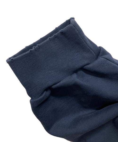 BALENCIAGA（バレンシアガ）BALENCIAGA (バレンシアガ) 23SS Tape Type Ripped Pocket Hoodie テープタイプ リップポケット フーディ ネイビー サイズ:Sの古着・服飾アイテム