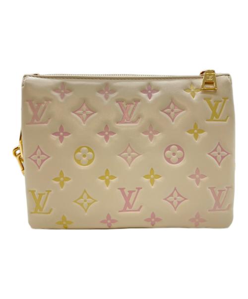 LOUIS VUITTON（ルイ ヴィトン）LOUIS VUITTON (ルイ ヴィトン) クッサンBB ホワイト×ピンクの古着・服飾アイテム