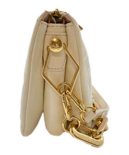 LOUIS VUITTON（ルイ ヴィトン）LOUIS VUITTON (ルイ ヴィトン) クッサンBB ホワイト×ピンクの古着・服飾アイテム