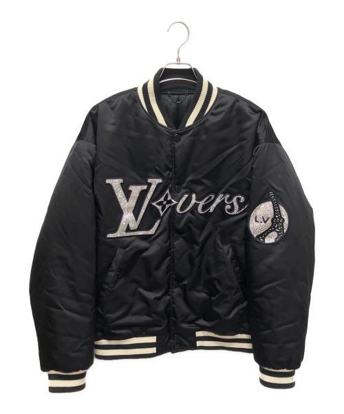 LOUIS VUITTON（ルイ ヴィトン）LOUIS VUITTON (ルイ ヴィトン) エンブロイダード ベースボールブルゾン ブラック サイズ:52の古着・服飾アイテム