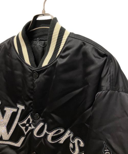 LOUIS VUITTON（ルイ ヴィトン）LOUIS VUITTON (ルイ ヴィトン) エンブロイダード ベースボールブルゾン ブラック サイズ:52の古着・服飾アイテム