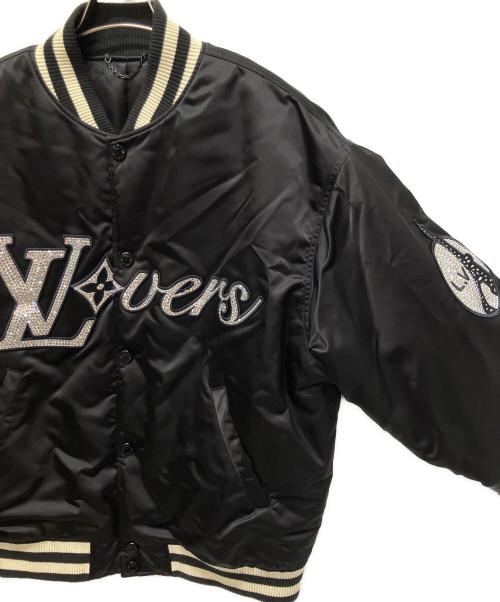 LOUIS VUITTON（ルイ ヴィトン）LOUIS VUITTON (ルイ ヴィトン) エンブロイダード ベースボールブルゾン ブラック サイズ:52の古着・服飾アイテム