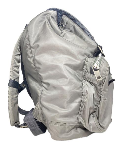 sacai（サカイ）sacai (サカイ) PORTER (ポーター) Double Pocket Backpack ライトグレー サイズ:-の古着・服飾アイテム