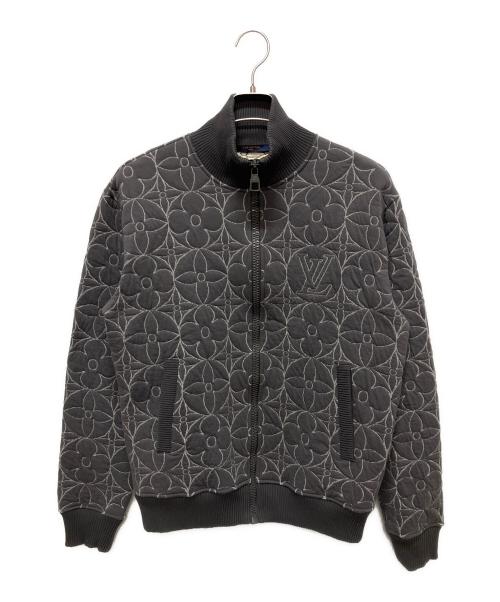 LOUIS VUITTON（ルイ ヴィトン）LOUIS VUITTON (ルイ ヴィトン) 21AW ジップスルー モノグラム フラワー ブルゾン グレー サイズ:Mの古着・服飾アイテム