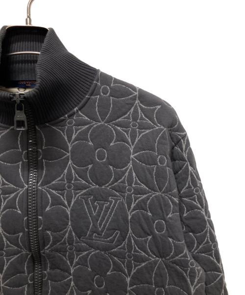 LOUIS VUITTON（ルイ ヴィトン）LOUIS VUITTON (ルイ ヴィトン) 21AW ジップスルー モノグラム フラワー ブルゾン グレー サイズ:Mの古着・服飾アイテム