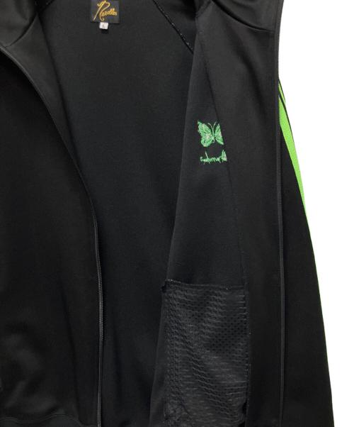 Needles（ニードルズ）Needles (ニードルズ) End of the World (エンド・オブ・ザ・ワールド) トラックジャケット ブラック×グリーン サイズ:Lの古着・服飾アイテム