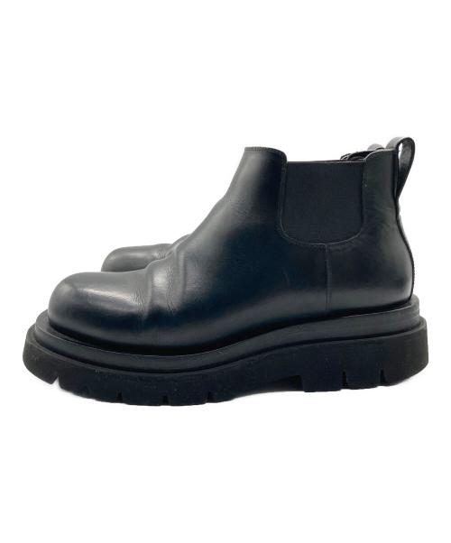 BOTTEGA VENETA（ボッテガベネタ）BOTTEGA VENETA (ボッテガベネタ) Lug Chelsea Ankle Bootラグチェルシーアンクルブーツ ブラック サイズ:38の古着・服飾アイテム