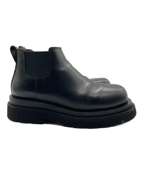 BOTTEGA VENETA（ボッテガベネタ）BOTTEGA VENETA (ボッテガベネタ) Lug Chelsea Ankle Bootラグチェルシーアンクルブーツ ブラック サイズ:38の古着・服飾アイテム