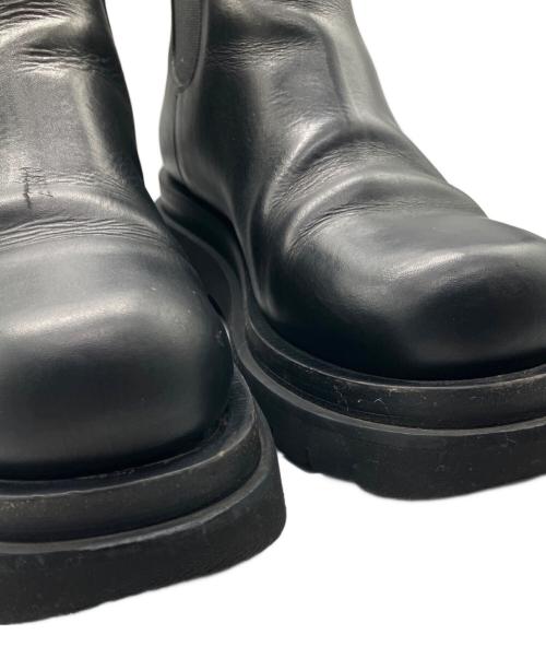 BOTTEGA VENETA（ボッテガベネタ）BOTTEGA VENETA (ボッテガベネタ) Lug Chelsea Ankle Bootラグチェルシーアンクルブーツ ブラック サイズ:38の古着・服飾アイテム