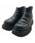 BOTTEGA VENETA（ボッテガベネタ）の古着「Lug Chelsea Ankle Bootラグチェルシーアンクルブーツ」｜ブラック