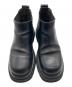 中古・古着 BOTTEGA VENETA (ボッテガベネタ) Lug Chelsea Ankle Bootラグチェルシーアンクルブーツ ブラック サイズ:38：40000円