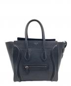 CELINEセリーヌ）の古着「ラゲージ マイクロトートバッグ」｜ブラック