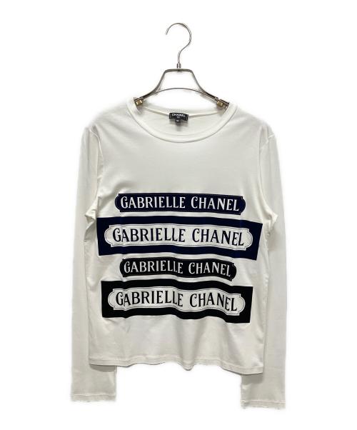 CHANEL（シャネル）CHANEL (シャネル) P57 ガブリエルロングスリーブカットソー/長袖Tシャツ/長袖カットソー ホワイト サイズ:36の古着・服飾アイテム