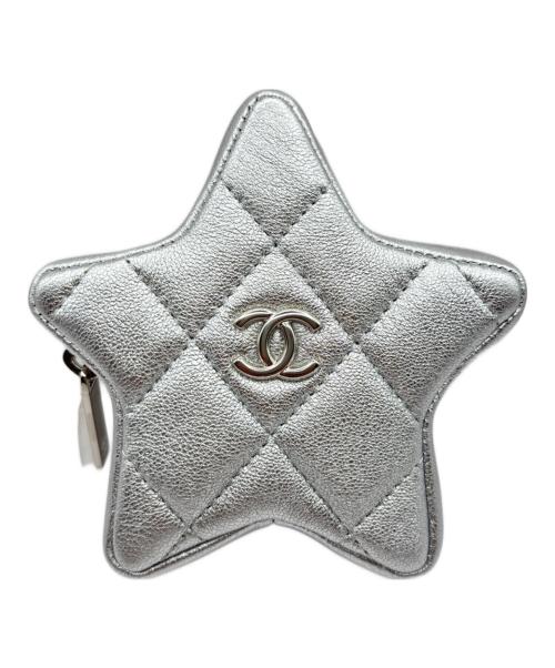 CHANEL（シャネル）CHANEL (シャネル) ココマーク マトラッセ スターコインパース シルバーの古着・服飾アイテム