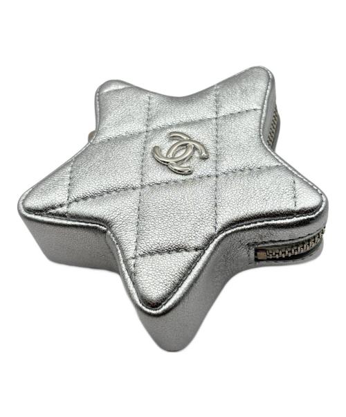 CHANEL（シャネル）CHANEL (シャネル) ココマーク マトラッセ スターコインパース シルバーの古着・服飾アイテム