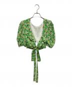 MIU MIUミュウミュウ）の古着「マロケイン ブラウス」｜グリーン