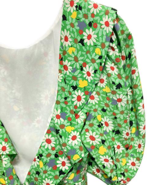 MIU MIU（ミュウミュウ）MIU MIU (ミュウミュウ) マロケイン ブラウス グリーン サイズ:36の古着・服飾アイテム