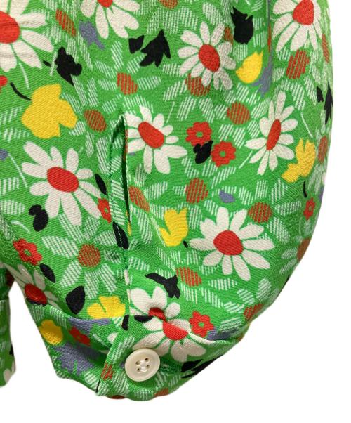 MIU MIU（ミュウミュウ）MIU MIU (ミュウミュウ) マロケイン ブラウス グリーン サイズ:36の古着・服飾アイテム