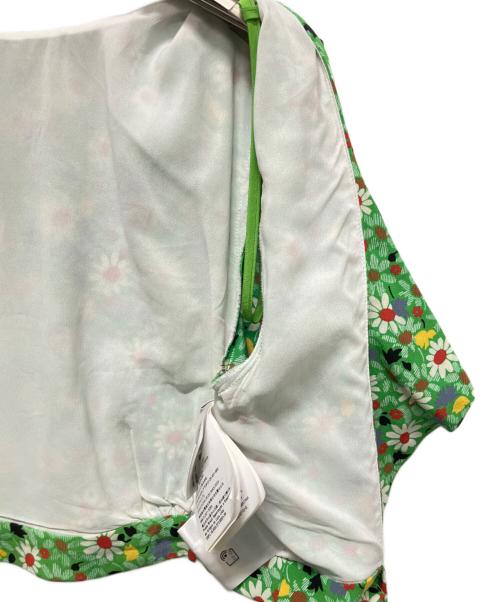 MIU MIU（ミュウミュウ）MIU MIU (ミュウミュウ) マロケイン ブラウス グリーン サイズ:36の古着・服飾アイテム