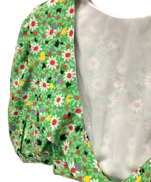 MIU MIU（ミュウミュウ）MIU MIU (ミュウミュウ) マロケイン ブラウス グリーン サイズ:36の古着・服飾アイテム