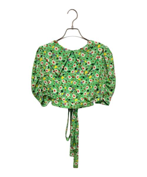MIU MIU（ミュウミュウ）MIU MIU (ミュウミュウ) マロケイン ブラウス グリーン サイズ:36の古着・服飾アイテム