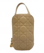 Christian Diorクリスチャン ディオール）の古着「Lady Dior Call'in Dior フォンホルダー/ショルダーバッグ」｜ベージュ