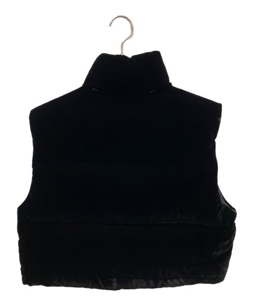 PRADA（プラダ）PRADA (プラダ) 24AW ベルベットダウンベスト ブラック サイズ:36の古着・服飾アイテム