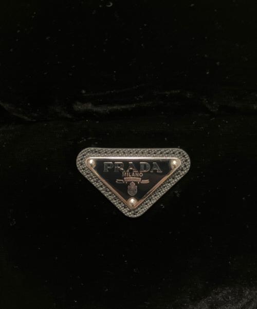 PRADA（プラダ）PRADA (プラダ) 24AW ベルベットダウンベスト ブラック サイズ:36の古着・服飾アイテム