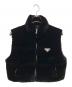PRADA（プラダ）の古着「24AW ベルベットダウンベスト」｜ブラック