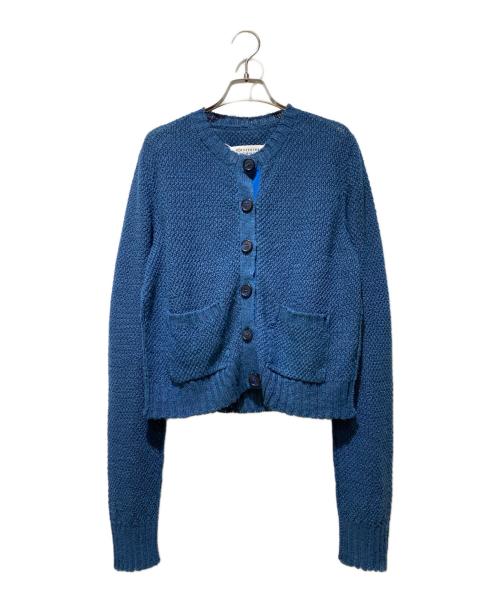 Maison Margiela（メゾンマルジェラ）Maison Margiela (メゾンマルジェラ) Banana Knitted Long-Sleeve Cardigan ネイビー サイズ:XSの古着・服飾アイテム
