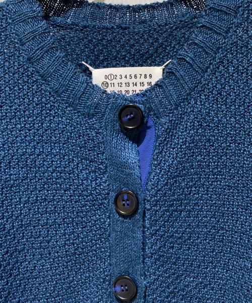 Maison Margiela（メゾンマルジェラ）Maison Margiela (メゾンマルジェラ) Banana Knitted Long-Sleeve Cardigan ネイビー サイズ:XSの古着・服飾アイテム
