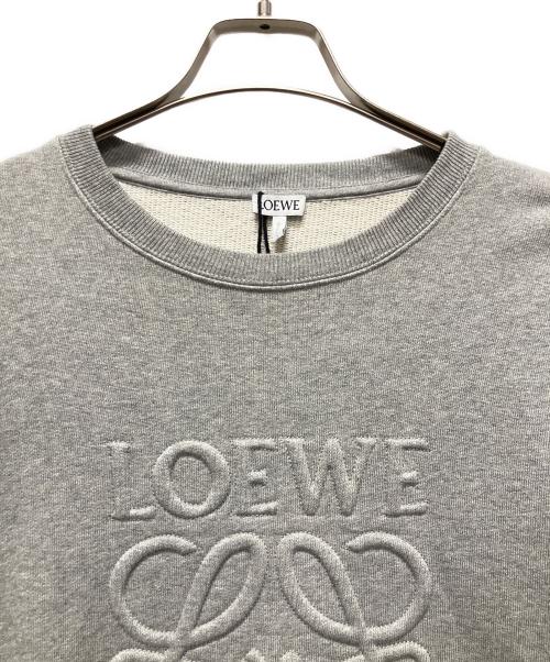 LOEWE（ロエベ）LOEWE (ロエベ) アナグラムエンボススウェット プルオーバー ライトグレー サイズ:XSの古着・服飾アイテム