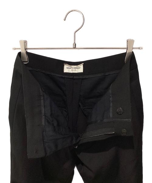 Saint Laurent Paris（サンローランパリ）Saint Laurent Paris (サンローランパリ) スモーキングテーパードスラックス ブラック サイズ:44の古着・服飾アイテム