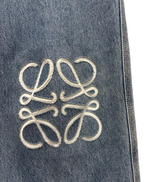LOEWE（ロエベ）LOEWE (ロエベ) ANAGRAM BAGGY JEANS/アナグラムバギージーンズ/ミッドブルーデニム ブルー サイズ:44の古着・服飾アイテム