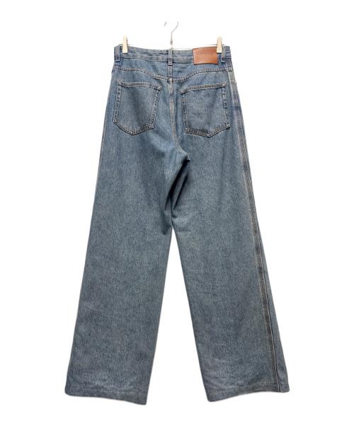 LOEWE（ロエベ）LOEWE (ロエベ) ANAGRAM BAGGY JEANS/アナグラムバギージーンズ/ミッドブルーデニム ブルー サイズ:44の古着・服飾アイテム