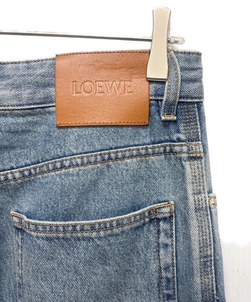 LOEWE（ロエベ）LOEWE (ロエベ) ANAGRAM BAGGY JEANS/アナグラムバギージーンズ/ミッドブルーデニム ブルー サイズ:44の古着・服飾アイテム