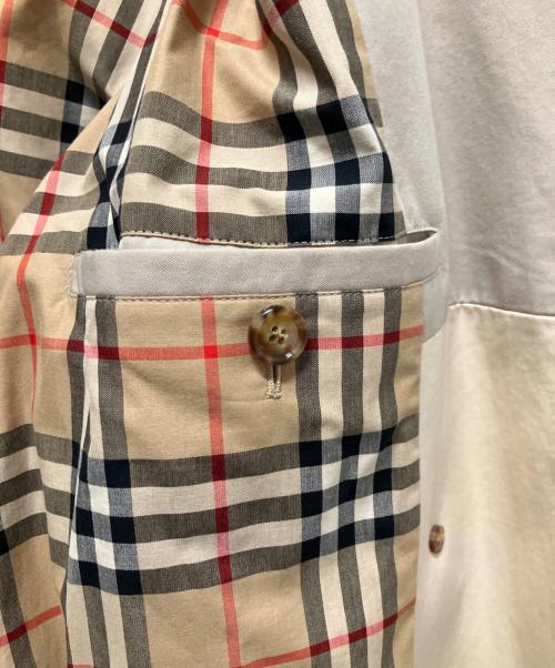 BURBERRY LONDON ENGLAND（バーバリー ロンドン イングランド）BURBERRY LONDON ENGLAND (バーバリー ロンドン イングランド) デザイントレンチコート アイボリー サイズ:44の古着・服飾アイテム