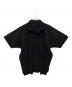 HOMME PLISSE ISSEY MIYAKE（オム プリッセ イッセイ ミヤケ）の古着「MC July半袖シャツ/プリーツ加工シャツ/半袖シャツ」｜ブラック