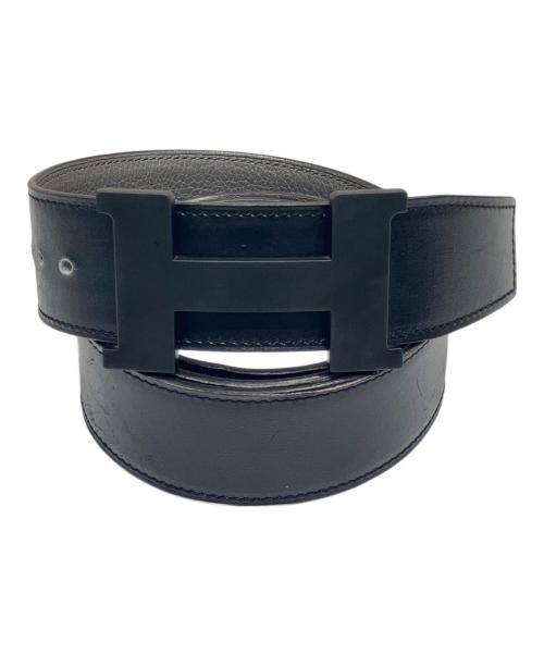 HERMES（エルメス）HERMES (エルメス) H金具レザーベルト ブラック サイズ:SIZE 90の古着・服飾アイテム