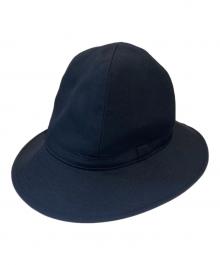 Yohji Yamamoto pour homme（ヨウジヤマモト プールオム）の古着「20AW Wrinkled Gabardine Fedora hat」｜ブラック
